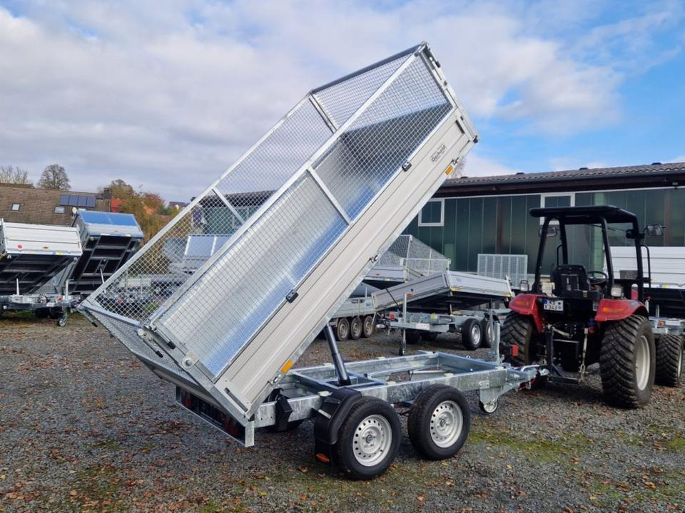 Böckmann Kipper PKW Anhänger RK-AL 3016/27 Gitteraufsatz EsayKipp - Remorque benne: photos 2 Böckmann Kipper PKW Anhänger RK-AL 3016/27 Gitteraufsatz EsayKipp - Remorque benne: photos 2