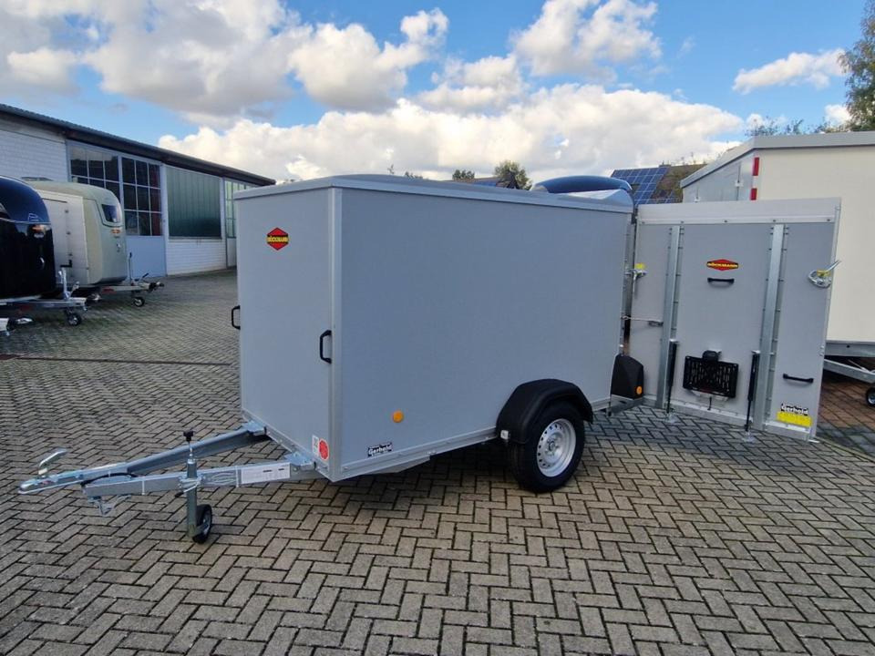 Böckmann,Kofferanhänger KT2513 F Tür-Rampe,750kg - Remorque fourgon: photos 1 Böckmann,Kofferanhänger KT2513 F Tür-Rampe,750kg - Remorque fourgon: photos 1