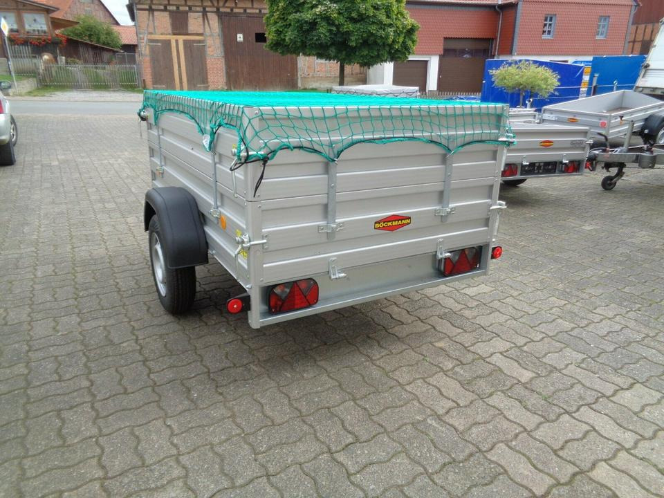 Böckmann PKW-Anhänger, 750 kg, Kastenaufsatz, Containernetz - Remorque voiture: photos 4 Böckmann PKW-Anhänger, 750 kg, Kastenaufsatz, Containernetz - Remorque voiture: photos 4