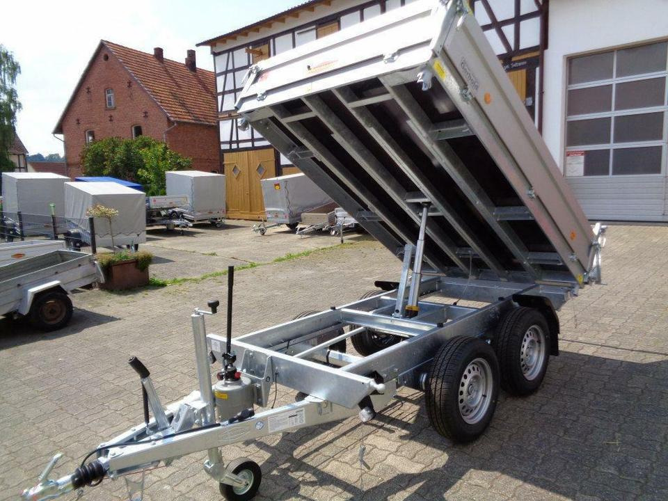 Böckmann PKW-Anhänger, Dreiseitenkipper, 2,7 to - Remorque benne: photos 2 Böckmann PKW-Anhänger, Dreiseitenkipper, 2,7 to - Remorque benne: photos 2