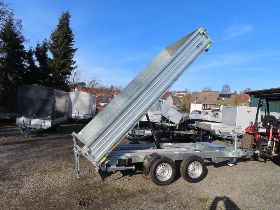 Böckmann PKW-Anhänger Elektro-Dreiseitenkipper 3,5 to Stahlbord. - Remorque benne: photos 1 Böckmann PKW-Anhänger Elektro-Dreiseitenkipper 3,5 to Stahlbord. - Remorque benne: photos 1