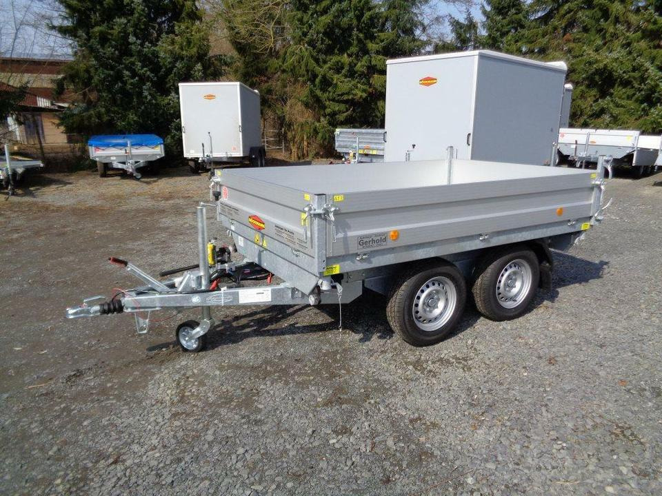 Böckmann PKW-Anhänger Elektro-Dreiseitenkipper DK-AL 2516/27P - Remorque benne: photos 2 Böckmann PKW-Anhänger Elektro-Dreiseitenkipper DK-AL 2516/27P - Remorque benne: photos 2