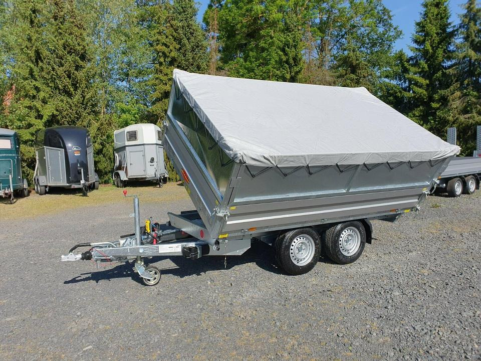 Böckmann PKW-Anhänger Kipper 3,0t Stahlkastenaufsatz - Remorque benne: photos 1 Böckmann PKW-Anhänger Kipper 3,0t Stahlkastenaufsatz - Remorque benne: photos 1