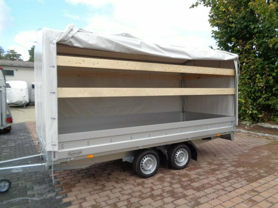 PKW-Anhänger Hochlader 2,7 to. HL-AL 4118/27 F Plane u. Sp. - Remorque rideaux coulissants: photos 2 PKW-Anhänger Hochlader 2,7 to. HL-AL 4118/27 F Plane u. Sp. - Remorque rideaux coulissants: photos 2