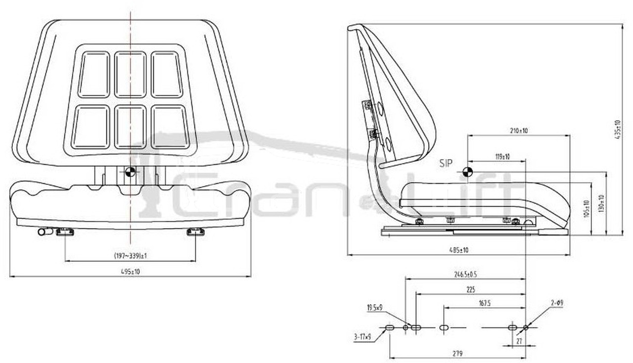 Siedzisko operatora HDS fotel United Seats SV450 - Siège pour Grue auxiliaire: photos 3 Siedzisko operatora HDS fotel United Seats SV450 - Siège pour Grue auxiliaire: photos 3