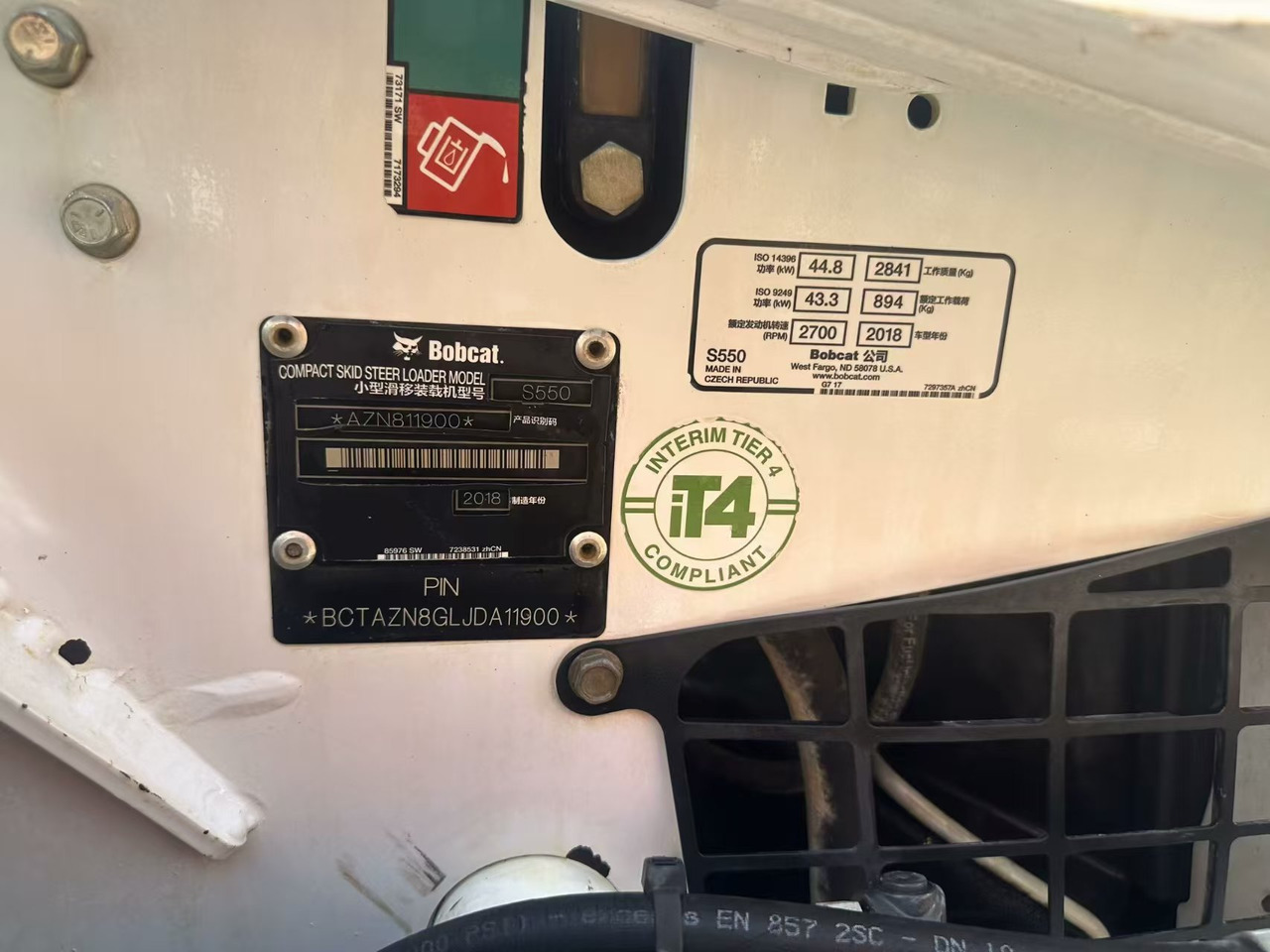 Mini chargeuse BOBCAT s550: photos 8
