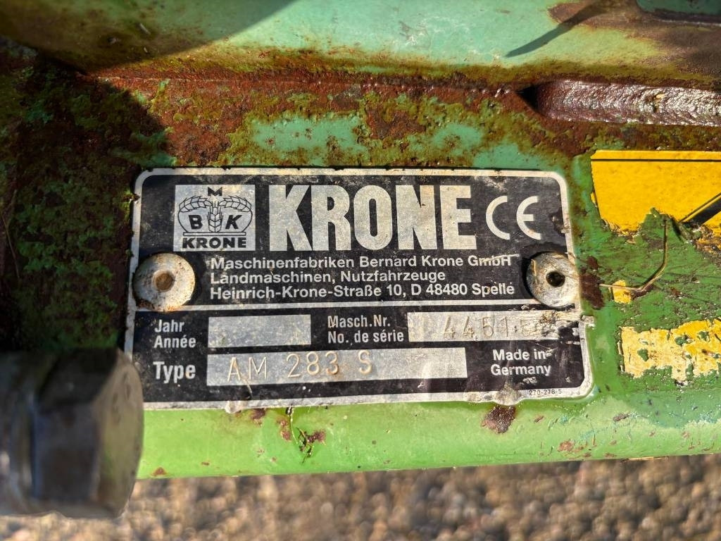 Krone AM 283 S - Faucheuse: photos 4 Krone AM 283 S - Faucheuse: photos 4
