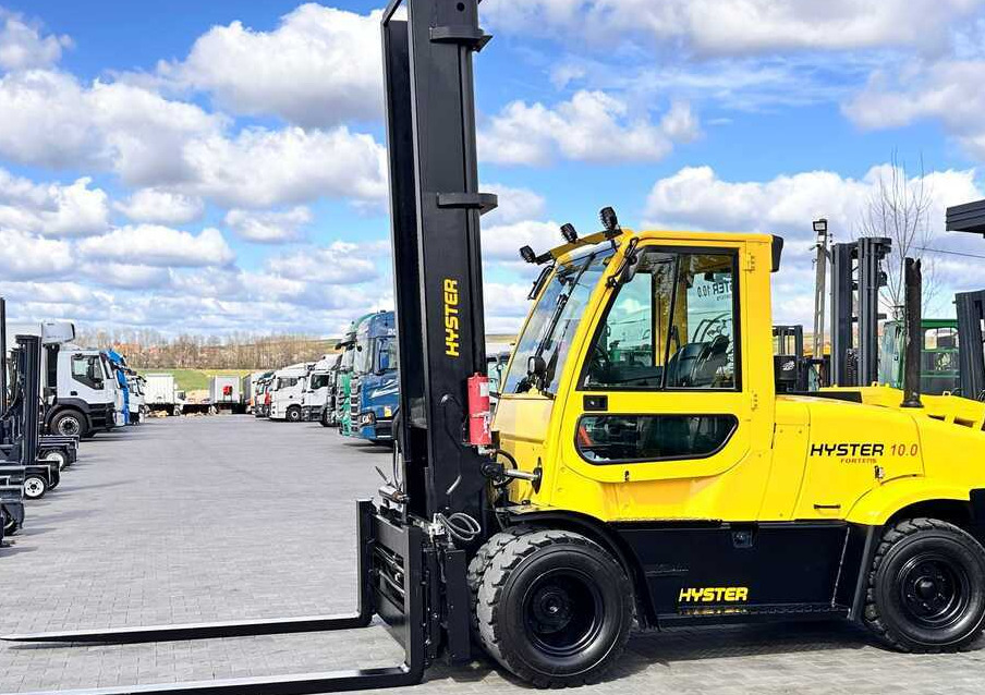 Hyster HYSTER H10.0 FT9 / FORKS 2200MM / POSITIONER / SIDE SHIFT / VALID UDT / 5500MM - Chariot élévateur diesel: photos 2 Hyster HYSTER H10.0 FT9 / FORKS 2200MM / POSITIONER / SIDE SHIFT / VALID UDT / 5500MM - Chariot élévateur diesel: photos 2