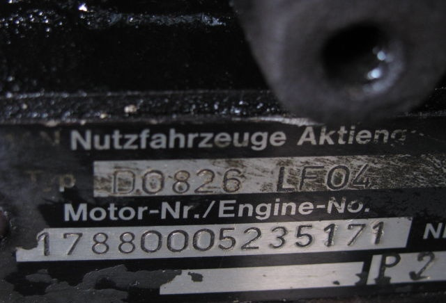 MAN D0826 LF04 MAN M 90 - Moteur pour Camion: photos 2 MAN D0826 LF04 MAN M 90 - Moteur pour Camion: photos 2