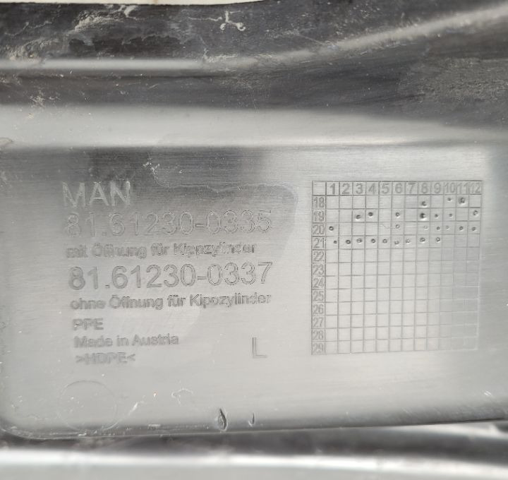 BLOTNIK MAN TGX 3 NM. LH 81.61230-0335 ORYGINAŁ - Aile pour Camion: photos 3 BLOTNIK MAN TGX 3 NM. LH 81.61230-0335 ORYGINAŁ - Aile pour Camion: photos 3