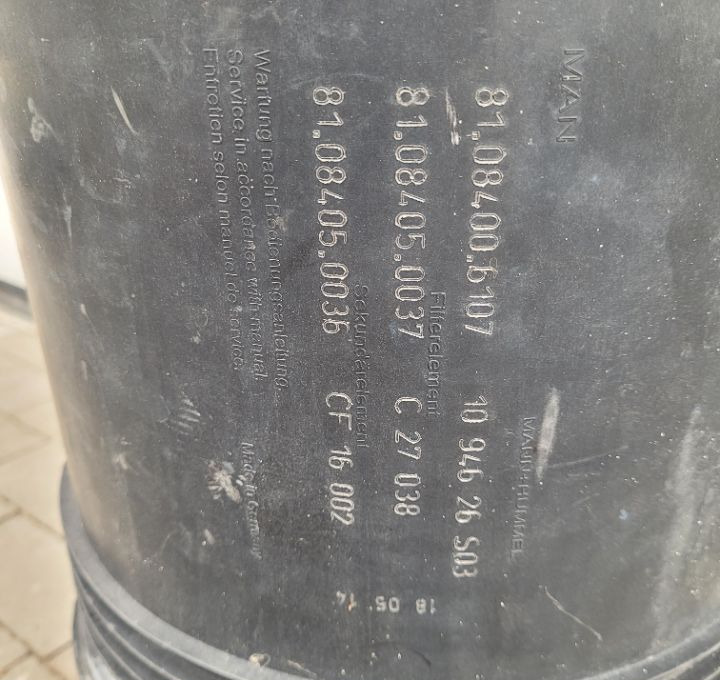 OBUDOWA FILTRA POWIETRZA MAN TGX TGS E6 81.08400.6107 - Filtre à air pour Camion: photos 2 OBUDOWA FILTRA POWIETRZA MAN TGX TGS E6 81.08400.6107 - Filtre à air pour Camion: photos 2