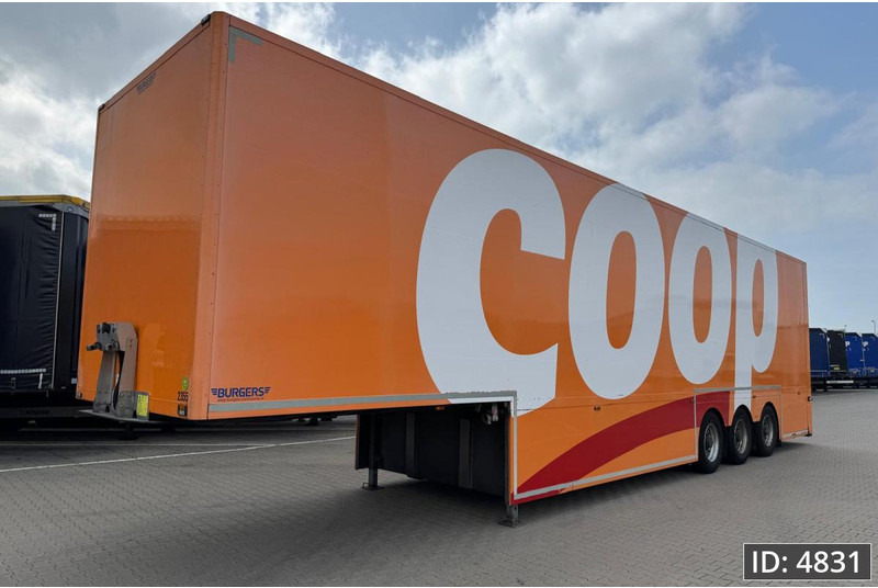 BURGERS Double-Deck / Steering axle / Tail lift / Racing / 5 pieces - Semi-remorque fourgon: photos 1 BURGERS Double-Deck / Steering axle / Tail lift / Racing / 5 pieces - Semi-remorque fourgon: photos 1