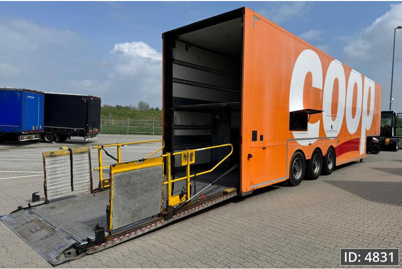 BURGERS Double-Deck / Steering axle / Tail lift / Racing / 5 pieces - Semi-remorque fourgon: photos 4 BURGERS Double-Deck / Steering axle / Tail lift / Racing / 5 pieces - Semi-remorque fourgon: photos 4
