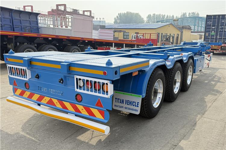 TITAN 3 Axle 40 foot Container Trailer for Sale In Senegal - Semi-remorque châssis: photos 4 TITAN 3 Axle 40 foot Container Trailer for Sale In Senegal - Semi-remorque châssis: photos 4
