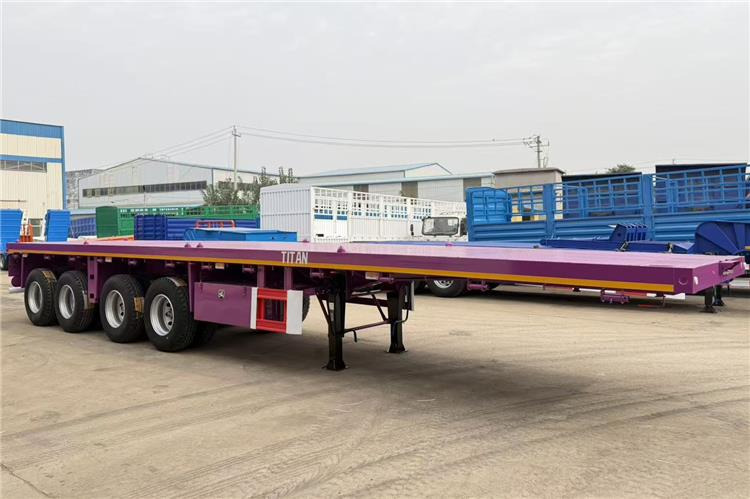 TITAN 4 Axle 40ft Flatbed Semi Trailer for Sale In Guam - Semi-remorque plateau: photos 5 TITAN 4 Axle 40ft Flatbed Semi Trailer for Sale In Guam - Semi-remorque plateau: photos 5