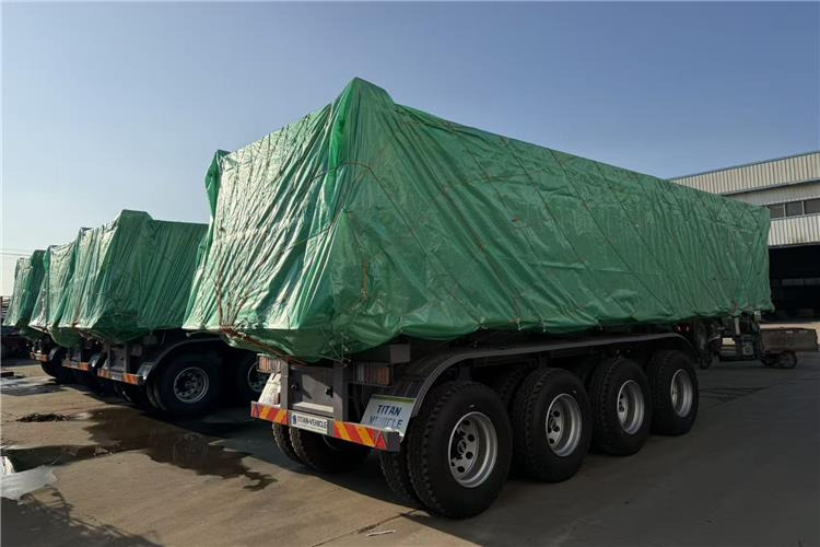 TITAN 4 Axle 80 Ton Dump Trailer for Sale In Cameroon - Semi-remorque benne: photos 5 TITAN 4 Axle 80 Ton Dump Trailer for Sale In Cameroon - Semi-remorque benne: photos 5