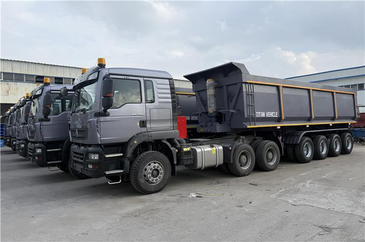 TITAN 4 Axle 80 Ton Dump Trailer for Sale In Cameroon - Semi-remorque benne: photos 4 TITAN 4 Axle 80 Ton Dump Trailer for Sale In Cameroon - Semi-remorque benne: photos 4