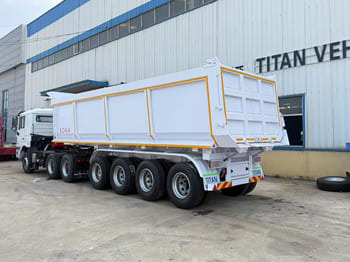 TITAN 4 Axle Container Hydraulic Dump Trailer for Sale in Zambia - Semi-remorque benne: photos 1 TITAN 4 Axle Container Hydraulic Dump Trailer for Sale in Zambia - Semi-remorque benne: photos 1