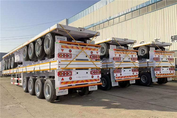 TITAN 4 Axle Flatbed Trailer for Sale In Saudi Arabia - Semi-remorque plateau: photos 1 TITAN 4 Axle Flatbed Trailer for Sale In Saudi Arabia - Semi-remorque plateau: photos 1