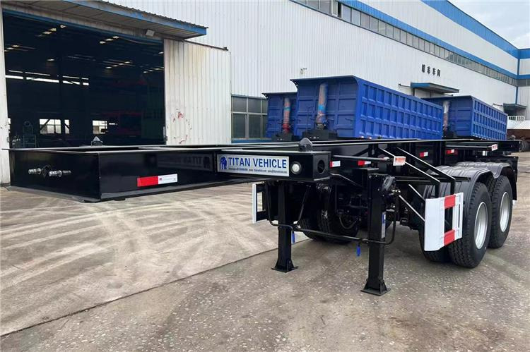 TITAN In Stock 20 ft Shipping Container Trailer for Sale In Ghana - Semi-remorque châssis: photos 1 TITAN In Stock 20 ft Shipping Container Trailer for Sale In Ghana - Semi-remorque châssis: photos 1