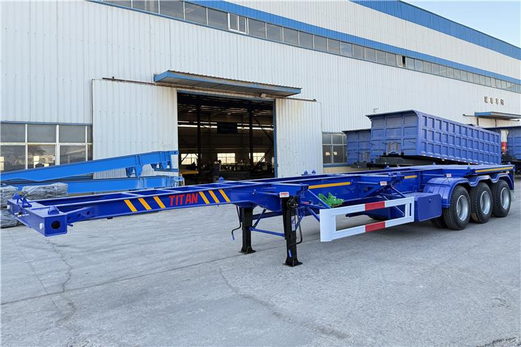 TITAN Sales Promotion 40 feet Container Trailer for Sale In Mexico - Semi-remorque châssis: photos 2 TITAN Sales Promotion 40 feet Container Trailer for Sale In Mexico - Semi-remorque châssis: photos 2