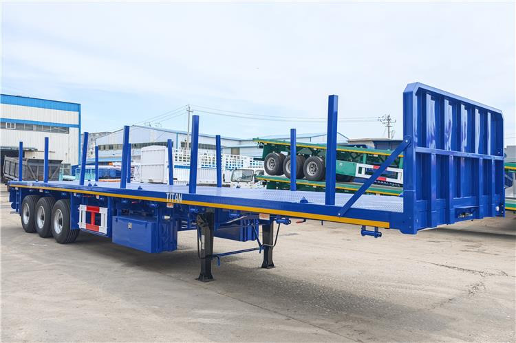 TITAN Tri Axle 40 foot Semi Truck Flatbed Trailer In Sierra Leone - Semi-remorque châssis: photos 2 TITAN Tri Axle 40 foot Semi Truck Flatbed Trailer In Sierra Leone - Semi-remorque châssis: photos 2