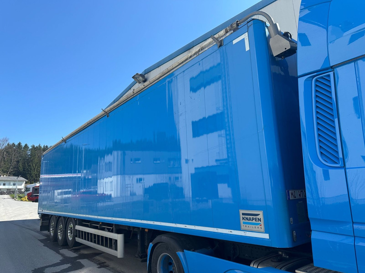 Knapen ALU LIFT E-Verdeck Müllplane - Semi-remorque à fond mouvant: photos 2 Knapen ALU LIFT E-Verdeck Müllplane - Semi-remorque à fond mouvant: photos 2