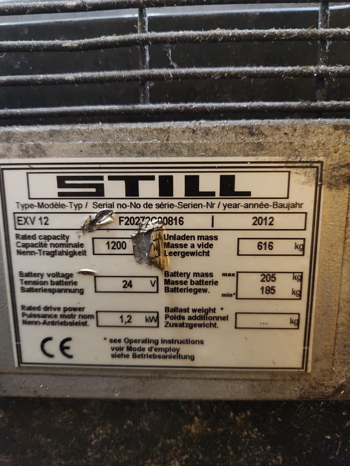 STILL EXV12 - Gerbeur: photos 4 STILL EXV12 - Gerbeur: photos 4