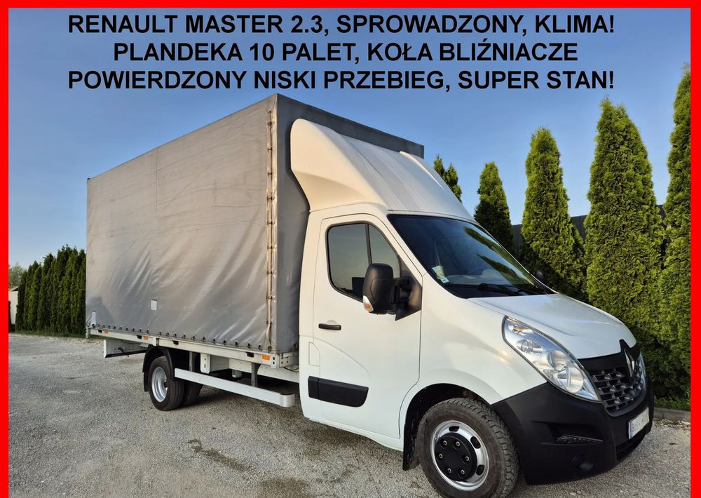 Renault Master 2.3 Plandeka 10 palet Bliźniaki - Utilitaire plateau: photos 1 Renault Master 2.3 Plandeka 10 palet Bliźniaki - Utilitaire plateau: photos 1