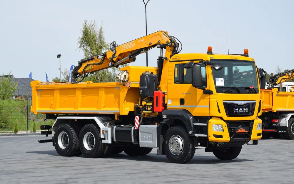 MAN TGS 26.400 / 6x4 / EURO 6 / UDT / HDS FASSI 165 / WYSUW x3 / ROTATOR / CHWYTAK / STEROWANIE RADIOWE / WZMOCNIONA RAMA / WYWROTKA / HYDROBURTA / AUTOMAT / 2017 / NOWE OPONY - 100% / NISKI PRZEBIEG - Camion benne, Camion grue: photos 3 MAN TGS 26.400 / 6x4 / EURO 6 / UDT / HDS FASSI 165 / WYSUW x3 / ROTATOR / CHWYTAK / STEROWANIE RADIOWE / WZMOCNIONA RAMA / WYWROTKA / HYDROBURTA / AUTOMAT / 2017 / NOWE OPONY - 100% / NISKI PRZEBIEG - Camion benne, Camion grue: photos 3