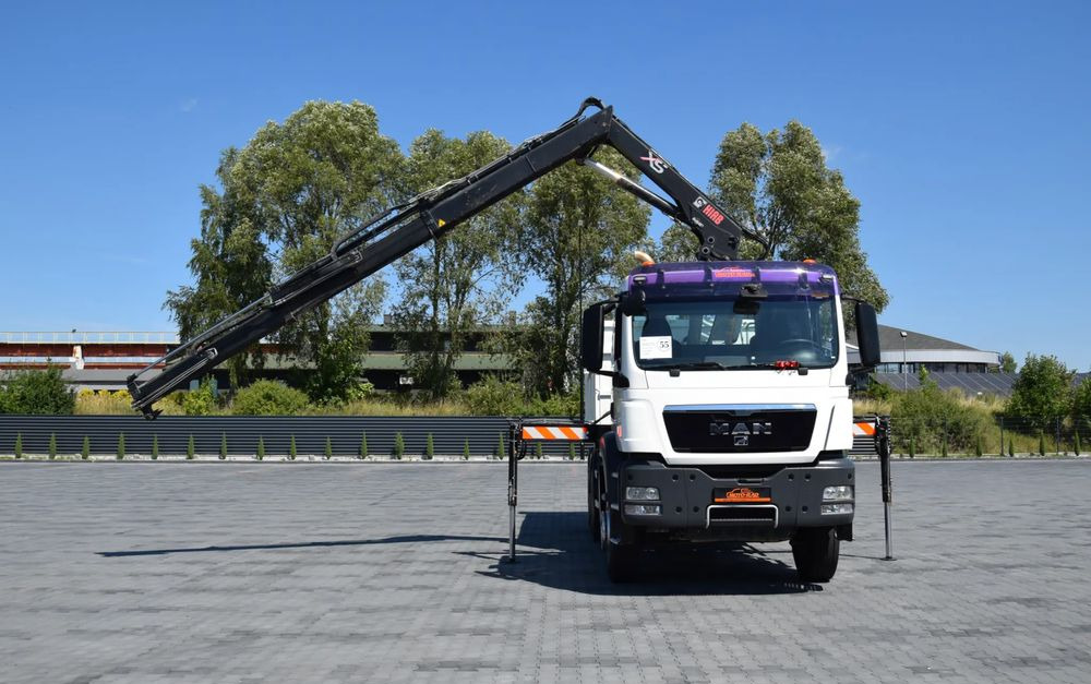 Camion benne MAN TGS 33.360 / 6x4 / HDS HIAB 122 E-2 HIDUO / STEROWANIE RADIOWE / WYWROTKA / HYDROBURTA / AUTOMAT / KLIMA / TEMPOMAT / KAMERA COFANIA / SPROWADZONY: photos 7