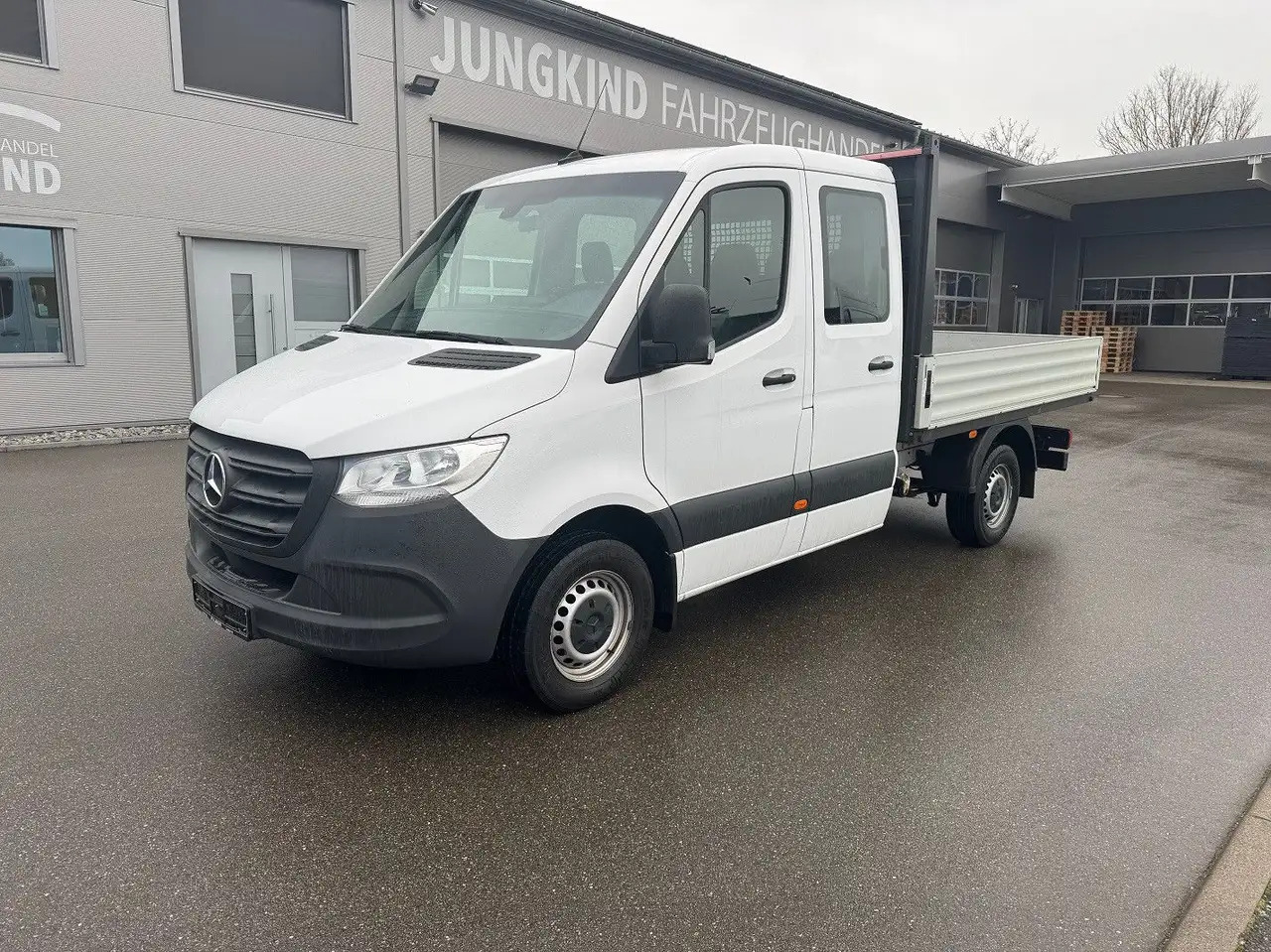 Mercedes-Benz Sprinter 314 CDI Lang DoKa Pritsche Klima AHK - Utilitaire plateau, Utilitaire double cabine: photos 1 Mercedes-Benz Sprinter 314 CDI Lang DoKa Pritsche Klima AHK - Utilitaire plateau, Utilitaire double cabine: photos 1