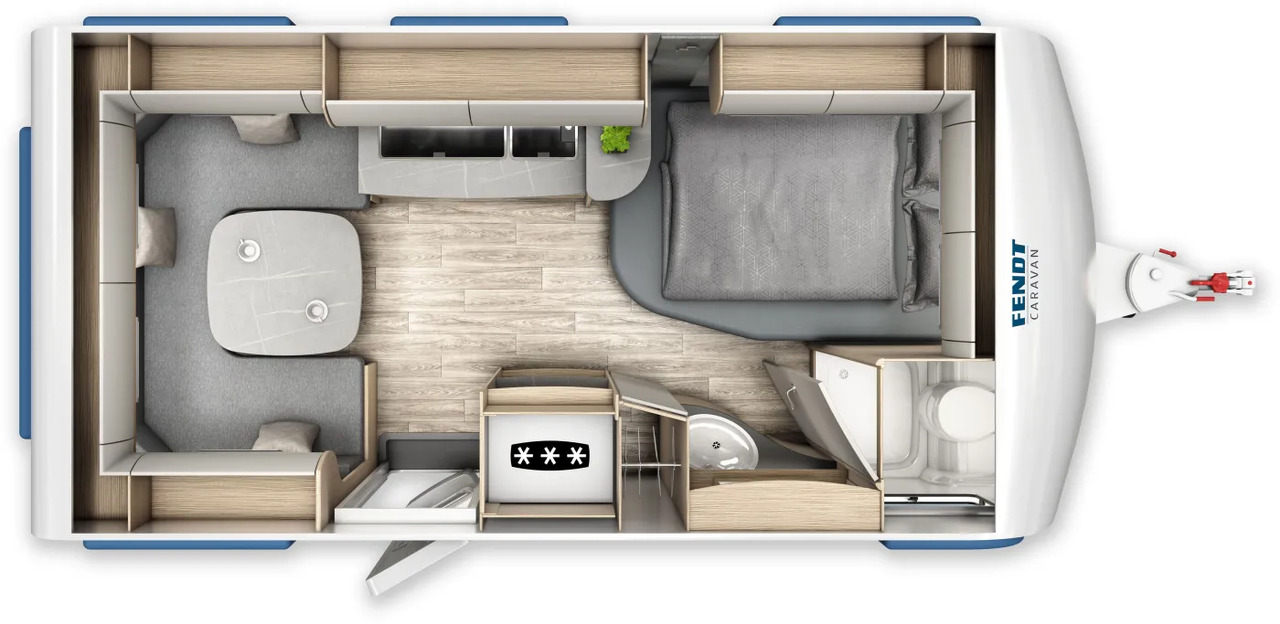 Fendt Bianco Activ 445 SFB Shower-Paket, GFK - Caravane: photos 2 Fendt Bianco Activ 445 SFB Shower-Paket, GFK - Caravane: photos 2