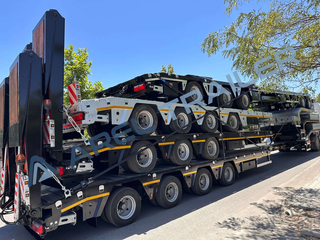 AREL TRAILER 3+2 5 AXLE DRAWBAR REMORQUE TRAILER - Remorque porte-engin surbaissée: photos 5 AREL TRAILER 3+2 5 AXLE DRAWBAR REMORQUE TRAILER - Remorque porte-engin surbaissée: photos 5
