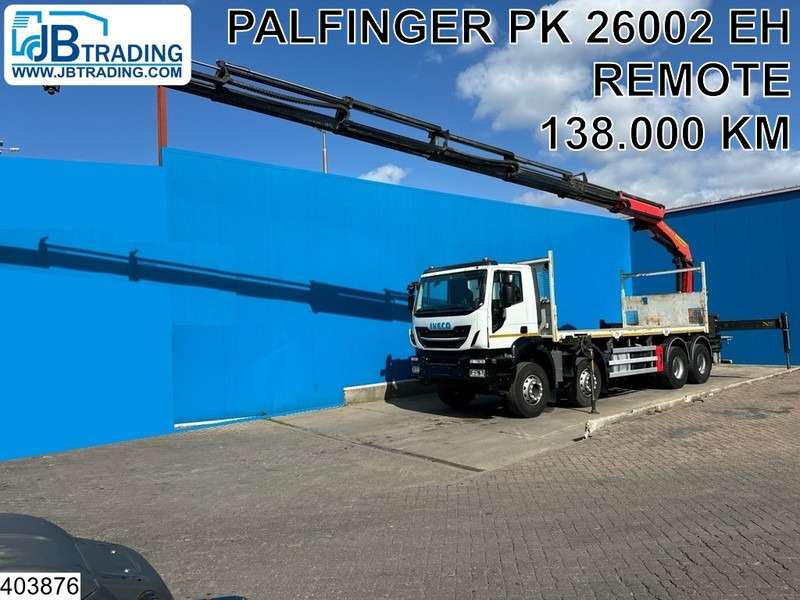 Iveco Stralis 360 8x4, EURO 6, Palfinger, Remote, Steel suspenion - Camion plateau, Camion grue: photos 1 Iveco Stralis 360 8x4, EURO 6, Palfinger, Remote, Steel suspenion - Camion plateau, Camion grue: photos 1