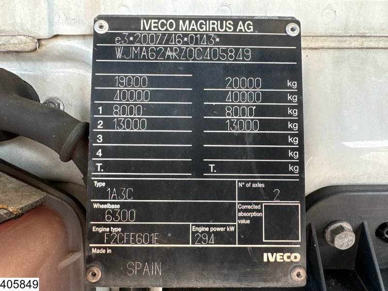 Camion fourgon Iveco Stralis 400 CNG EURO 6, CNG, Retarder, Dhollandia: photos 7