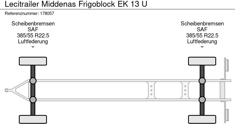 Remorque frigorifique Lecitrailer Middenas Frigoblock EK 13 U: photos 12