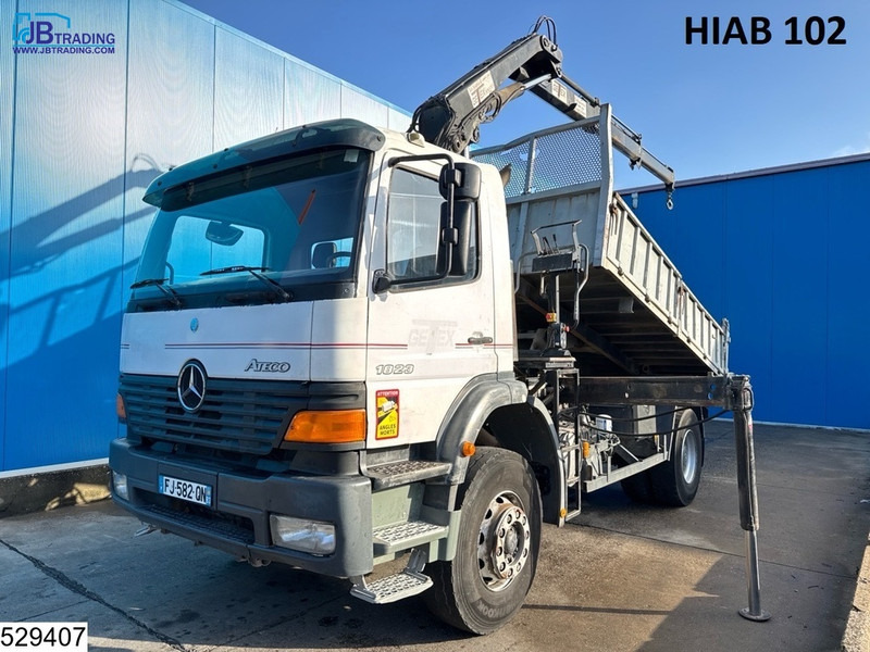 Mercedes-Benz Atego 1828 Manual, Steel Suspension, HIAB - Camion benne, Camion grue: photos 1 Mercedes-Benz Atego 1828 Manual, Steel Suspension, HIAB - Camion benne, Camion grue: photos 1