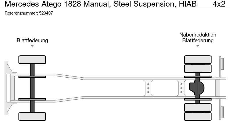 Camion benne, Camion grue Mercedes-Benz Atego 1828 Manual, Steel Suspension, HIAB: photos 16 Camion benne, Camion grue Mercedes-Benz Atego 1828 Manual, Steel Suspension, HIAB: photos 16