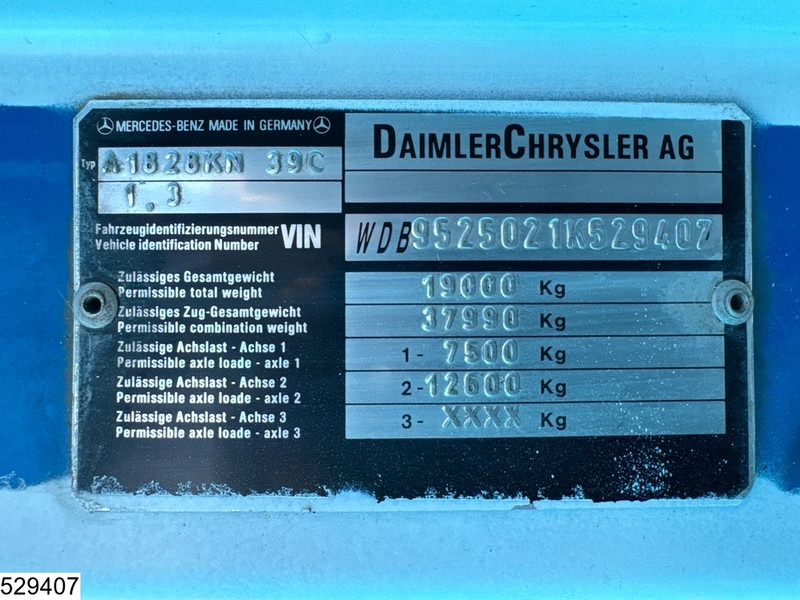 Camion benne, Camion grue Mercedes-Benz Atego 1828 Manual, Steel Suspension, HIAB: photos 7 Camion benne, Camion grue Mercedes-Benz Atego 1828 Manual, Steel Suspension, HIAB: photos 7