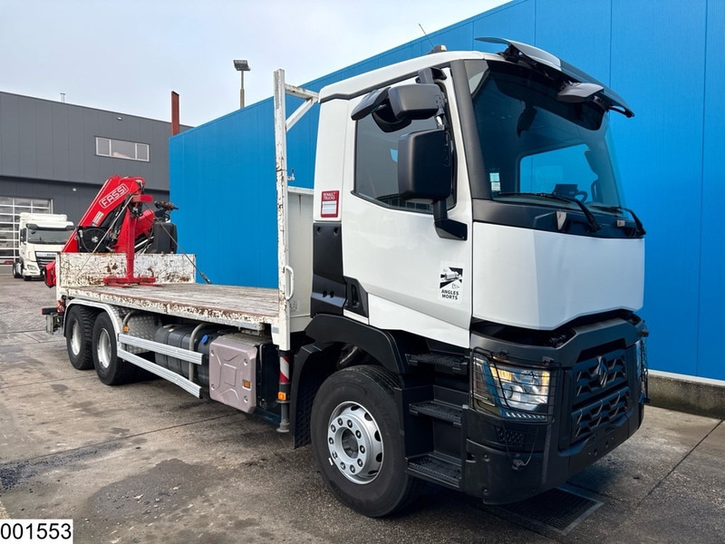 Renault C 380 6x4, EURO 6, Fassi, Steel suspension, Remote - Camion plateau, Camion grue: photos 3 Renault C 380 6x4, EURO 6, Fassi, Steel suspension, Remote - Camion plateau, Camion grue: photos 3