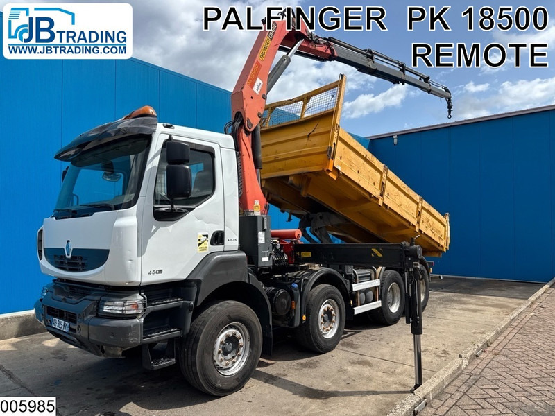 Renault Kerax 450 Dxi 8X4, Manual, Steel suspension, Retarder - Camion benne, Camion grue: photos 1 Renault Kerax 450 Dxi 8X4, Manual, Steel suspension, Retarder - Camion benne, Camion grue: photos 1