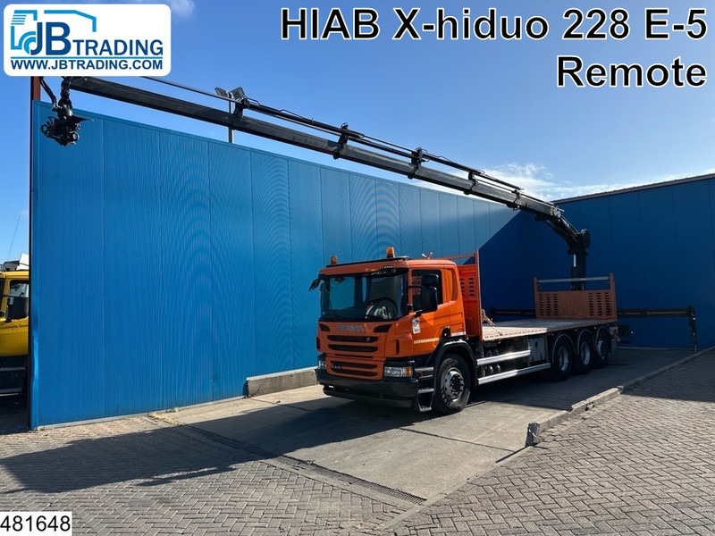 Scania P 410 8x4, EURO 6, HIAB, Remote - Camion plateau, Camion grue: photos 1 Scania P 410 8x4, EURO 6, HIAB, Remote - Camion plateau, Camion grue: photos 1