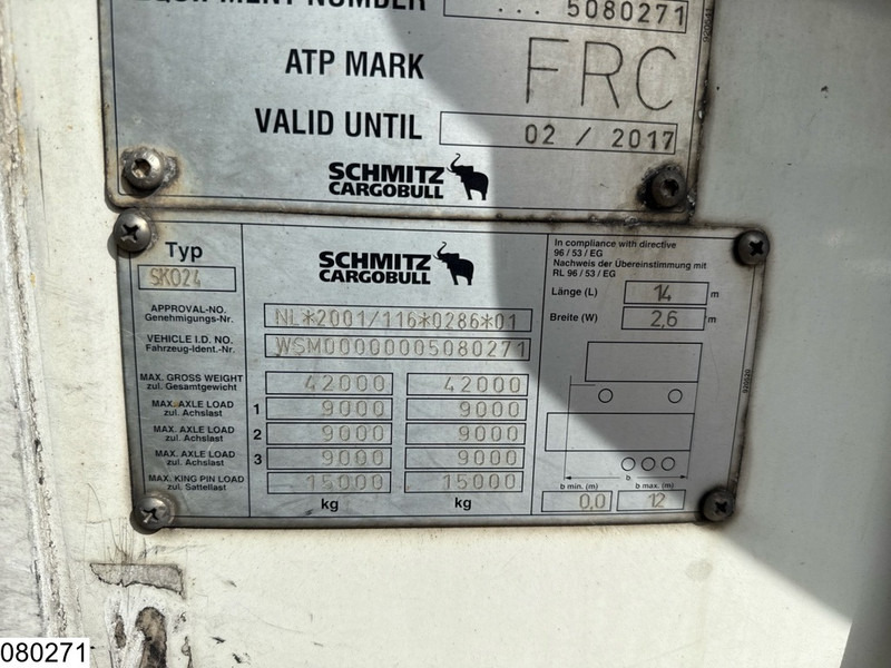 Semi-remorque frigorifique Schmitz Cargobull Koel vries Carrier Vector 1550, Dhollandia: photos 11 Semi-remorque frigorifique Schmitz Cargobull Koel vries Carrier Vector 1550, Dhollandia: photos 11