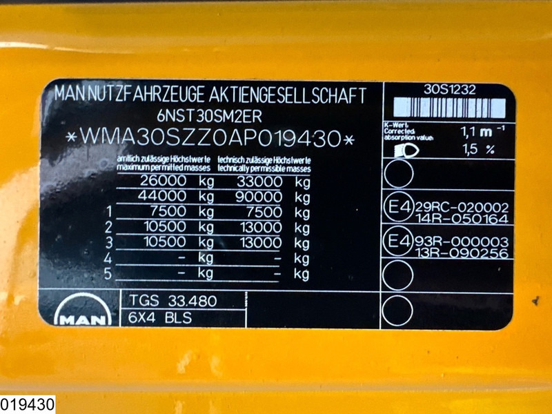 Tracteur routier MAN TGS 33 480 6x4, Retarder: photos 7
