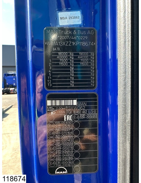 Tracteur routier MAN TGX 18 460 EURO 6, Retarder, Standairco: photos 7 Tracteur routier MAN TGX 18 460 EURO 6, Retarder, Standairco: photos 7