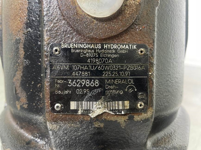 Crédit-bail de Ahlmann AZ6-Brueninghaus A6VM107HA1U/60W-Drive motor Ahlmann AZ6-Brueninghaus A6VM107HA1U/60W-Drive motor: photos 6