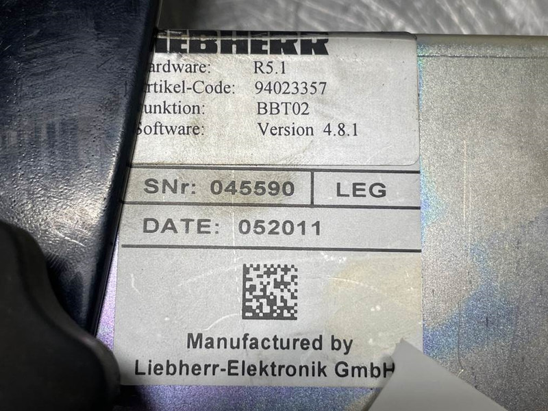 Liebherr A934C-94023357-BBT02-R5.1-Display unit/Dashboard - Système électrique pour Engins de chantier: photos 5 Liebherr A934C-94023357-BBT02-R5.1-Display unit/Dashboard - Système électrique pour Engins de chantier: photos 5