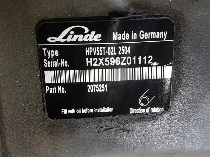 Linde HPV55-02L - Vögele - 2075251 -Drive pump/Fahrpumpe - Hydraulique: photos 2 Linde HPV55-02L - Vögele - 2075251 -Drive pump/Fahrpumpe - Hydraulique: photos 2