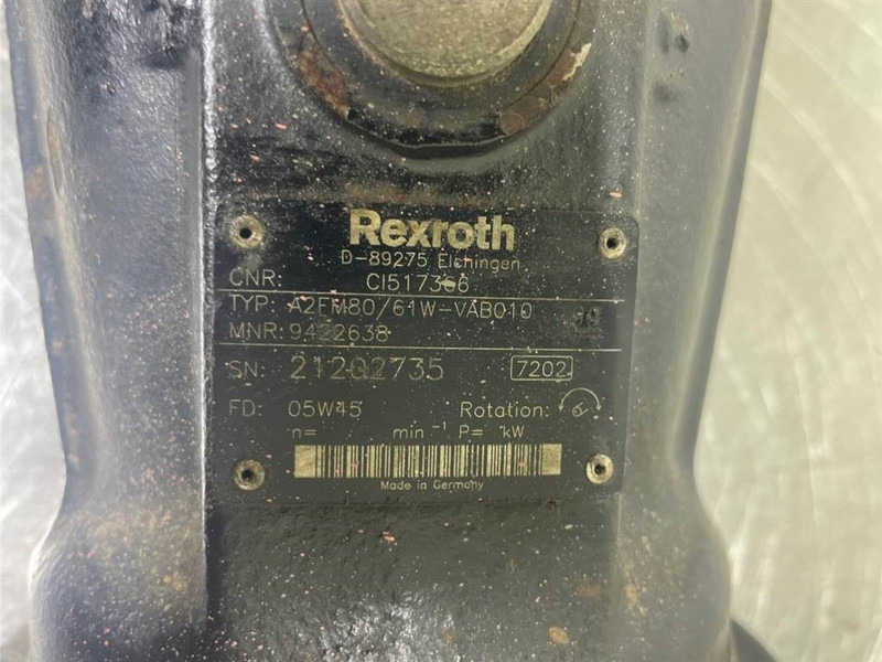 Manitou 160ATJ-Rexroth A2FM80/61W-Drive motor/Fahrmotor - Hydraulique pour Engins de chantier: photos 4 Manitou 160ATJ-Rexroth A2FM80/61W-Drive motor/Fahrmotor - Hydraulique pour Engins de chantier: photos 4
